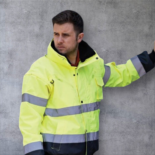 PORTWEST 3-IN-1 HI-VIS BOMBER JACKET
