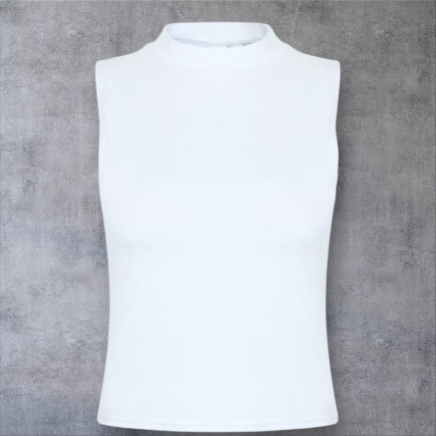 CUSTOMISABLE CROPPED FUNNEL NECK VEST
